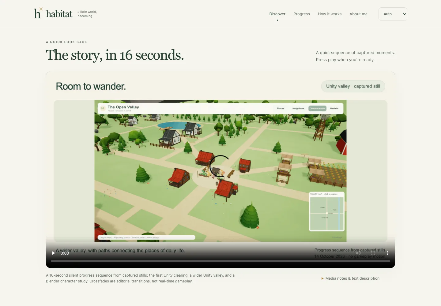 A historical website layout accompanying this development entry.
