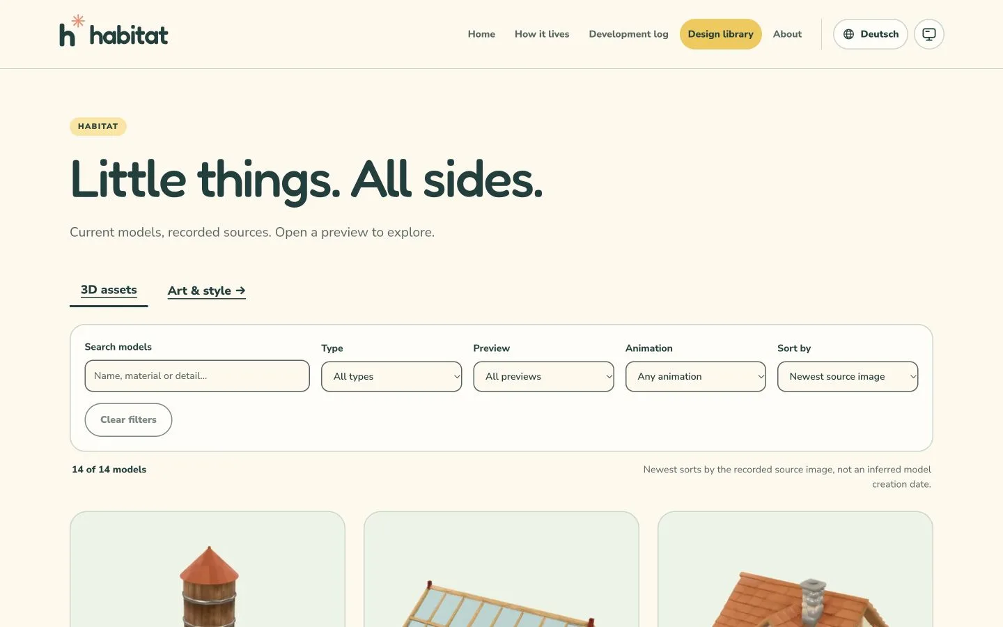 A historical website layout accompanying this development entry.