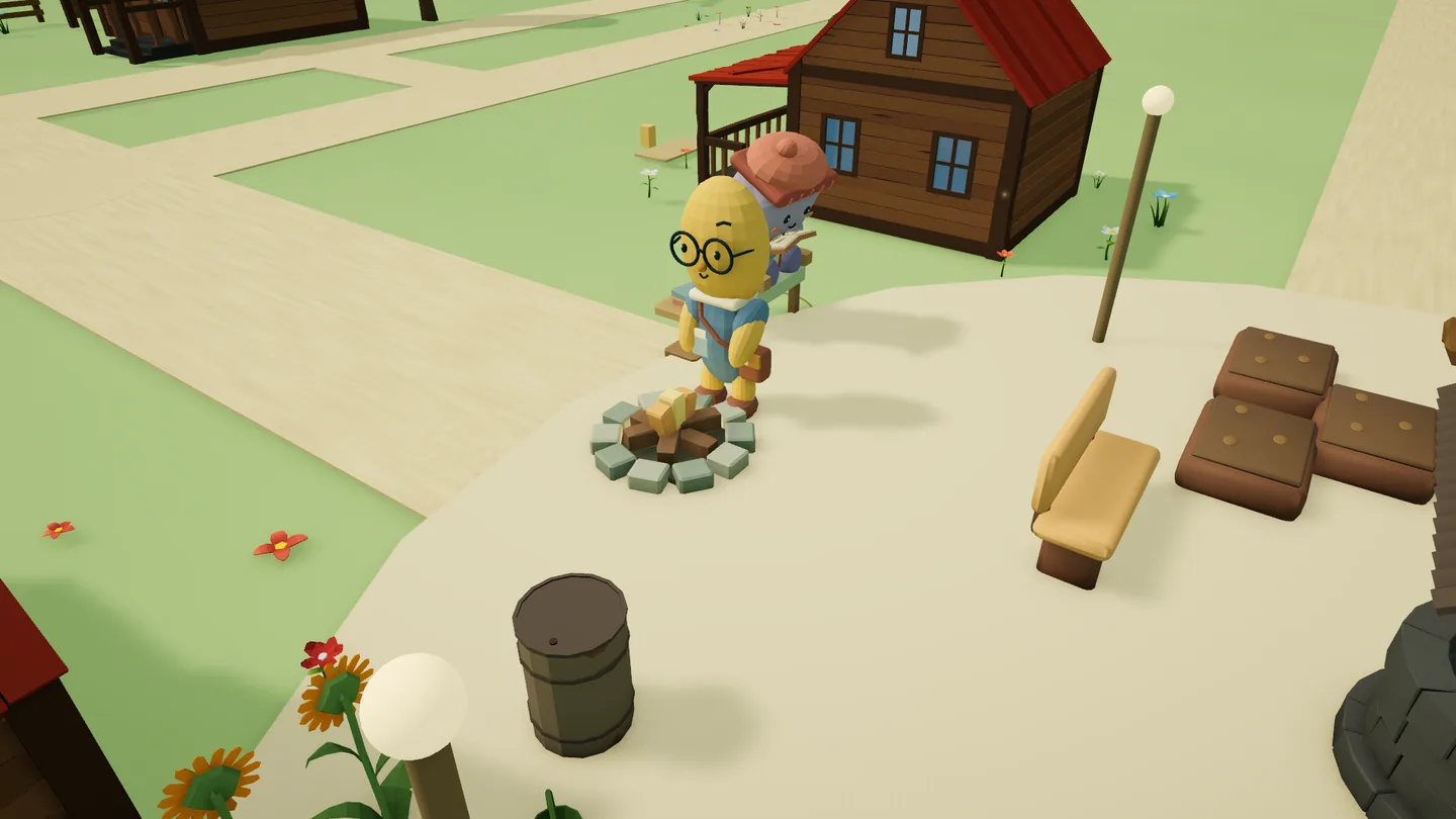 The Open Valley · current gameplay camera