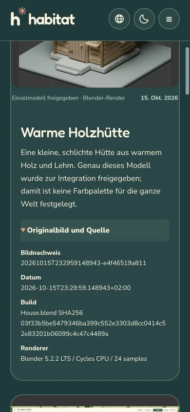 Eine frühere Website-Ansicht als Bildbeleg zu diesem Entwicklungseintrag.