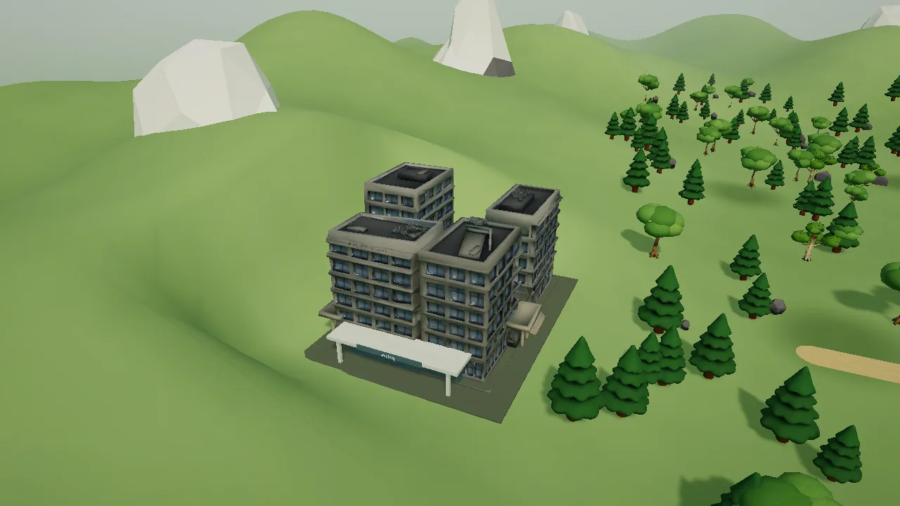 Avaloq office — terraced Unity close