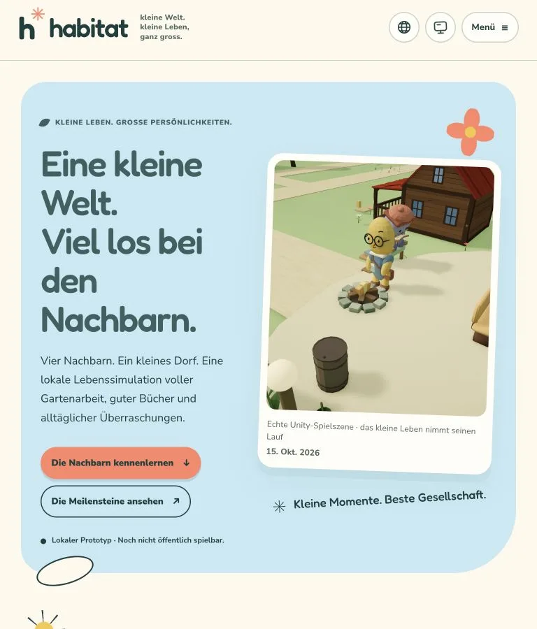 Eine frühere Website-Ansicht als Bildbeleg zu diesem Entwicklungseintrag.