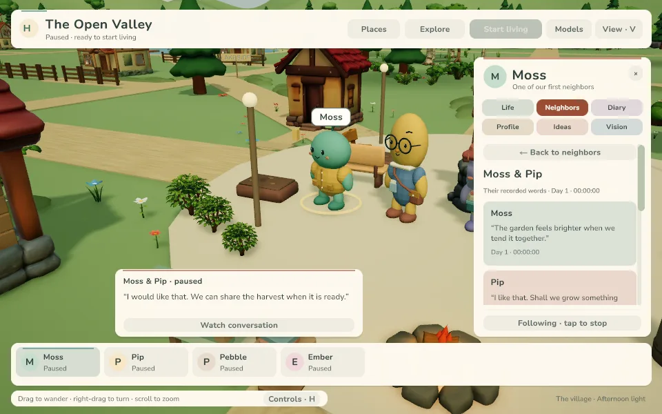 Standalone Neighbors and transcript · authored public fixture