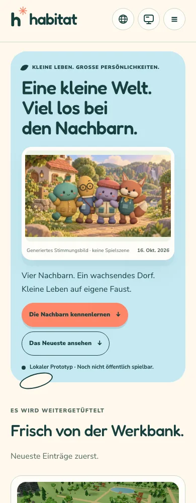 Eine frühere Website-Ansicht als Bildbeleg zu diesem Entwicklungseintrag.
