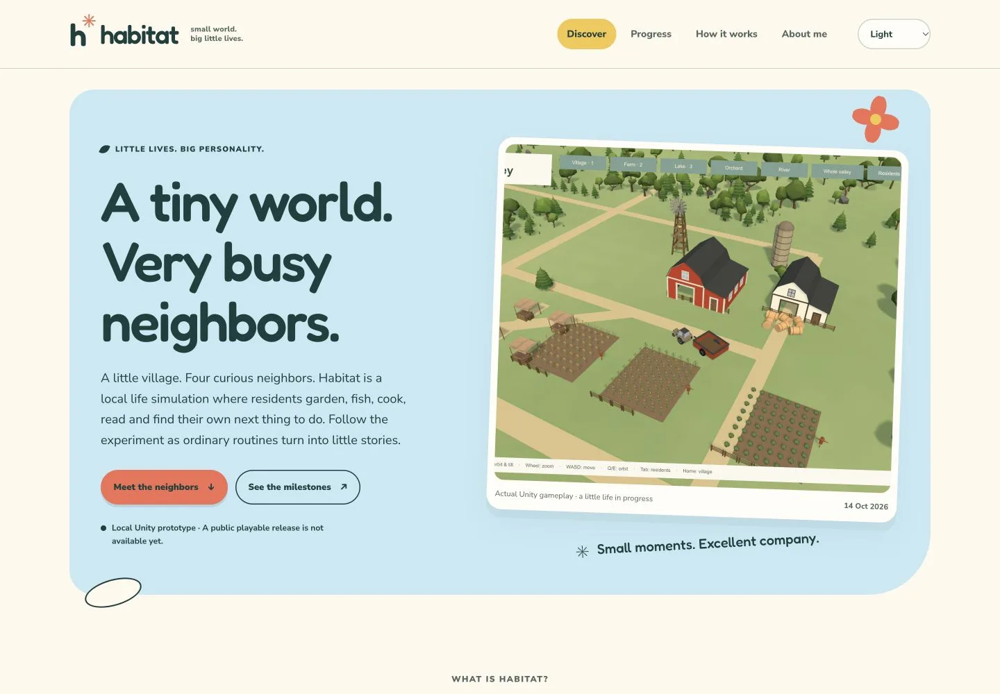 A historical website layout accompanying this development entry.