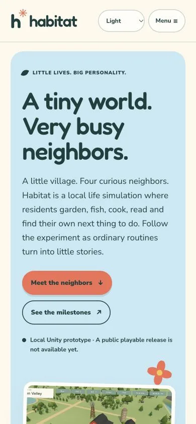 A historical website layout accompanying this development entry.