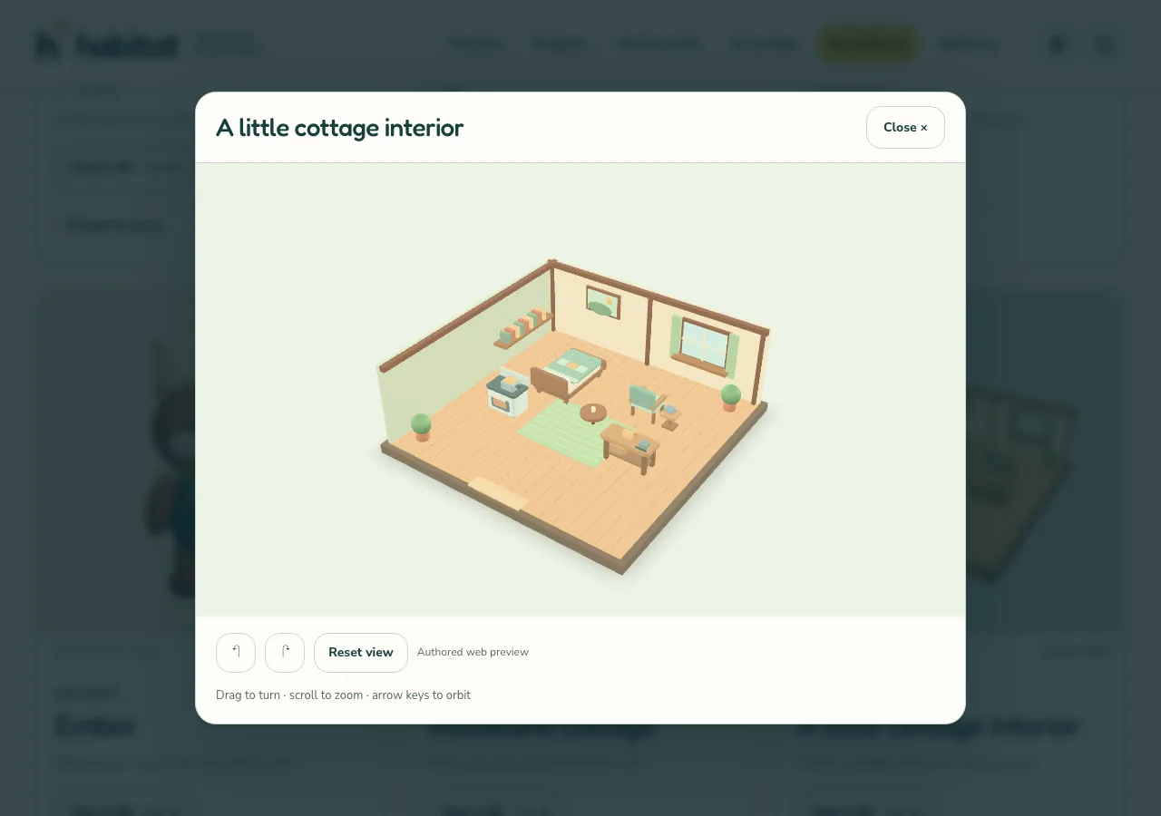 A historical website layout accompanying this development entry.